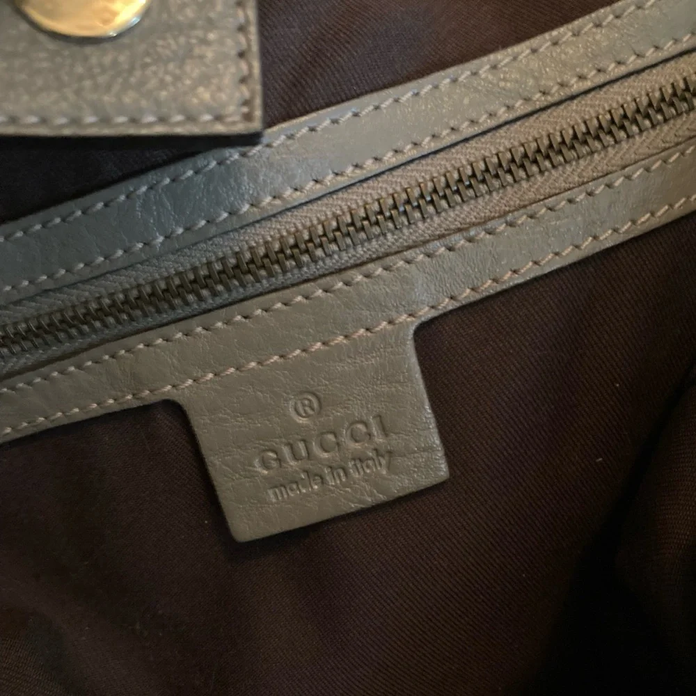 GUCCI Jockey Medium GG Canvas Monogram Tote Bag Beige 203546 - Picture 3 of 9
